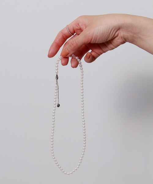 ALWAYS GOOD TIME（オルウェイズグッドタイム）の「貝パール一連/チェーンネックレス《5㎜玉》結婚式/２次会（ユニセックス）（ネックレス・レディース・シルバー系2/ゴールド系1/シルバー系3/ゴールド系2/シルバー系1・FREE）」の13枚目の写真