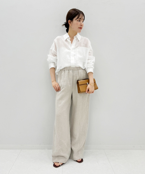 週末お値下！プラージュ　Washer Linen Relax パンツ Washer Linen Relax パンツ（その他パンツ）｜Plage（プラージュ