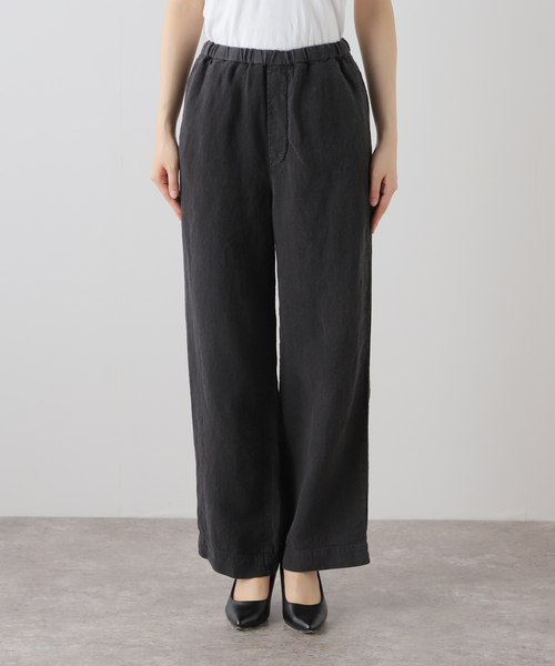 plage(プラージュ)の「Washer Linen Relax パンツ(その他パンツ・レディース・アイボリー/ブラック・36/38/34)」の22枚目の写真