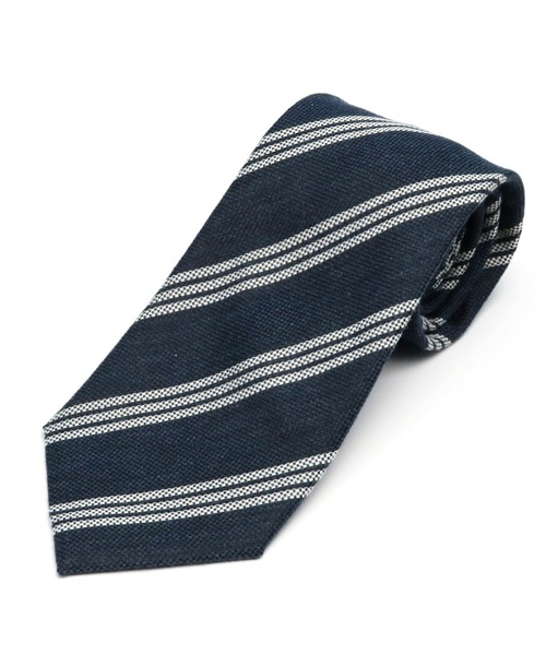 TOKYO SHIRTS（トウキョウシャツ）の「コットン混　ベーシックネクタイ（ネクタイ・メンズ・ピーコックグリーン系1/グレー系1/ネイビー系1/ダルブルー系2/ピーコックグリーン系2/ネイビー系2/ダルブルー系3/ダルブルー系1/モカ/インディゴブルー/サックスブルー系3/サックスブルー系2/サックスブルー系1/カーキ/グレー系2・FREE）」の9枚目の写真