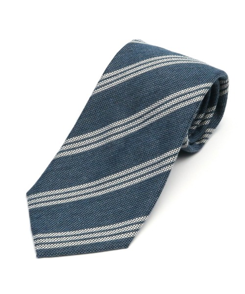 TOKYO SHIRTS（トウキョウシャツ）の「コットン混　ベーシックネクタイ（ネクタイ・メンズ・ピーコックグリーン系1/グレー系1/ネイビー系1/ダルブルー系2/ピーコックグリーン系2/ネイビー系2/ダルブルー系3/ダルブルー系1/モカ/インディゴブルー/サックスブルー系3/サックスブルー系2/サックスブルー系1/カーキ/グレー系2・FREE）」の7枚目の写真