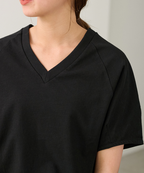 【新品タグ付き】FRAMeWORK ツイスト天竺VネックT FRAMeWORK tシャツ Tシャツ ツイスト天竺VネックT レディース