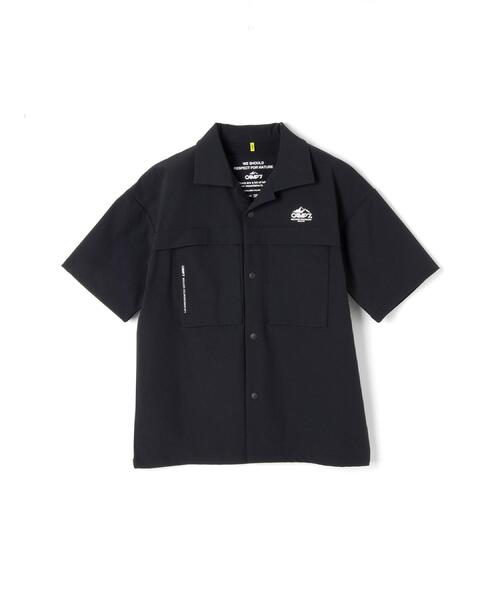 CAMP7(キャンプセブン)の「CAMP7(キャンプ7)【水陸両用】ベンチレーション半袖シャツ(シャツ/ブラウス・キッズ・ベージュ/ブラック・120/130/140/150/160)」の9枚目の写真