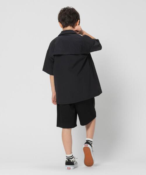 CAMP7(キャンプセブン)の「CAMP7(キャンプ7)【水陸両用】ベンチレーション半袖シャツ(シャツ/ブラウス・キッズ・ベージュ/ブラック・120/130/140/150/160)」の5枚目の写真