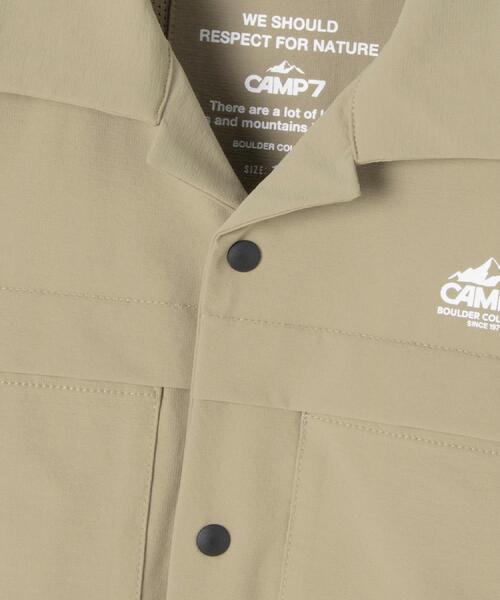 CAMP7(キャンプセブン)の「CAMP7(キャンプ7)【水陸両用】ベンチレーション半袖シャツ(シャツ/ブラウス・キッズ・ベージュ/ブラック・120/130/140/150/160)」の14枚目の写真