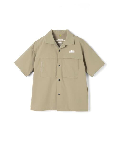 CAMP7(キャンプセブン)の「CAMP7(キャンプ7)【水陸両用】ベンチレーション半袖シャツ(シャツ/ブラウス・キッズ・ベージュ/ブラック・120/130/140/150/160)」の12枚目の写真