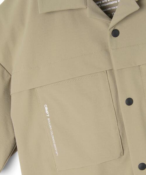 CAMP7(キャンプセブン)の「CAMP7(キャンプ7)【水陸両用】ベンチレーション半袖シャツ(シャツ/ブラウス・キッズ・ベージュ/ブラック・120/130/140/150/160)」の11枚目の写真