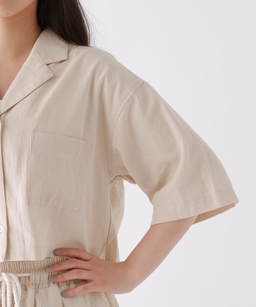 repipi armario（レピピ アルマリオ）の「ルーズカイキンシャツ（シャツ/ブラウス・キッズ・ベージュ/ライム・SMALL/MEDIUM/LARGE）」の11枚目の写真