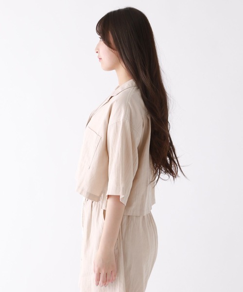 repipi armario（レピピ アルマリオ）の「ルーズカイキンシャツ（シャツ/ブラウス・キッズ・ベージュ/ライム・SMALL/MEDIUM/LARGE）」の8枚目の写真