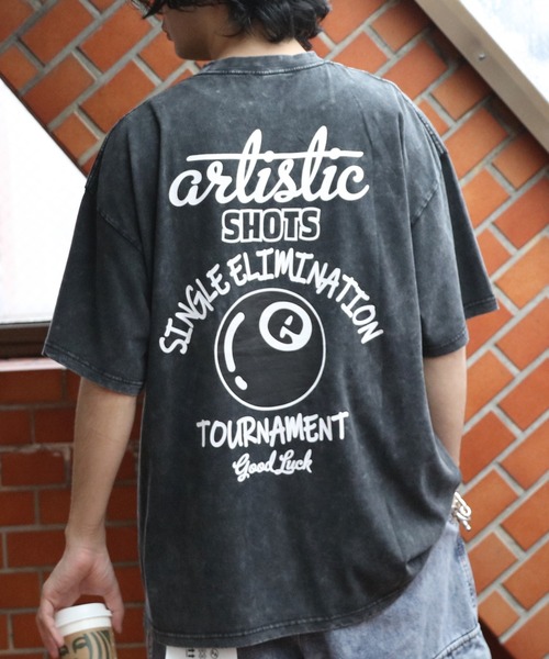 8(eight)(エイト)の「ピグメントTシャツ(Tシャツ/カットソー・メンズ・ブラック系その他/ネイビー/チャコール・MEDIUM/LARGE)」の2枚目の写真