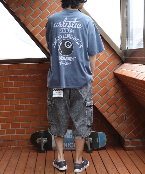 8(eight)(エイト)の「ピグメントTシャツ(Tシャツ/カットソー・メンズ・ブラック系その他/ネイビー/チャコール・MEDIUM/LARGE)」の6枚目の写真