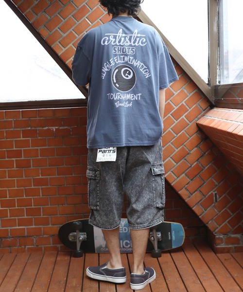 8(eight)(エイト)の「ピグメントTシャツ(Tシャツ/カットソー・メンズ・ブラック系その他/ネイビー/チャコール・MEDIUM/LARGE)」の7枚目の写真