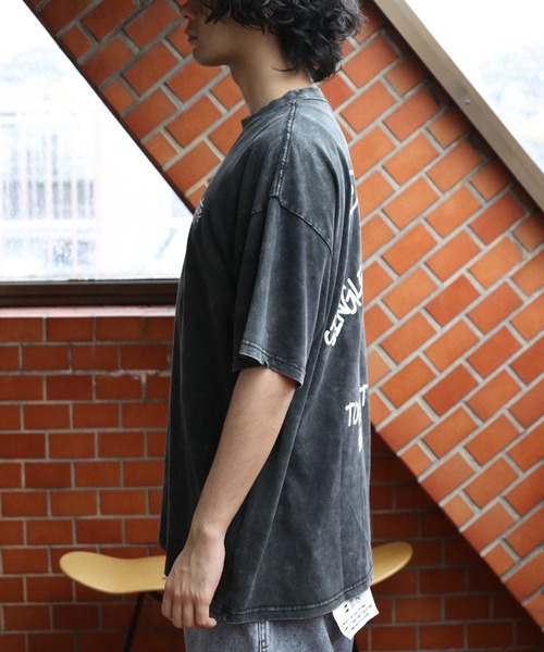 8(eight)(エイト)の「ピグメントTシャツ(Tシャツ/カットソー・メンズ・ブラック系その他/ネイビー/チャコール・MEDIUM/LARGE)」の8枚目の写真