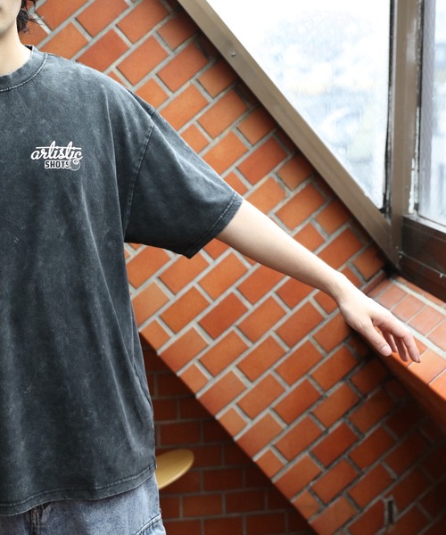 8(eight)(エイト)の「ピグメントTシャツ(Tシャツ/カットソー・メンズ・ブラック系その他/ネイビー/チャコール・MEDIUM/LARGE)」の14枚目の写真