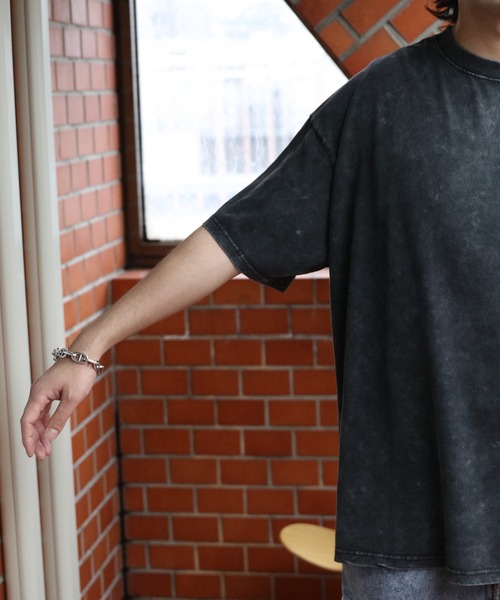 8(eight)(エイト)の「ピグメントTシャツ(Tシャツ/カットソー・メンズ・ブラック系その他/ネイビー/チャコール・MEDIUM/LARGE)」の15枚目の写真