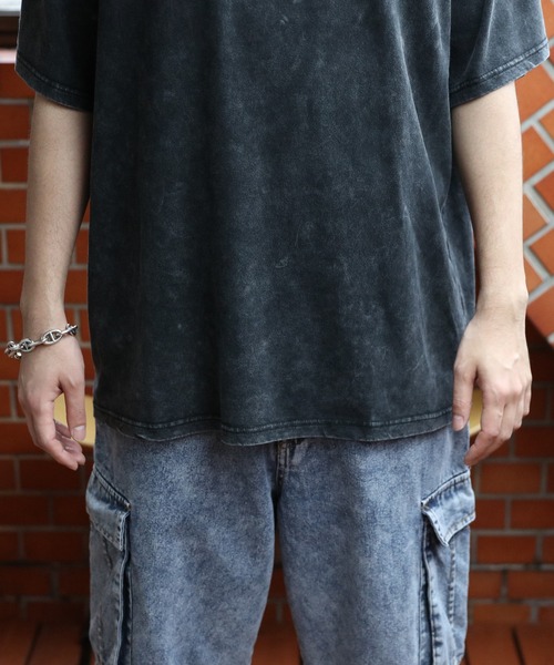 8(eight)(エイト)の「ピグメントTシャツ(Tシャツ/カットソー・メンズ・ブラック系その他/ネイビー/チャコール・MEDIUM/LARGE)」の16枚目の写真