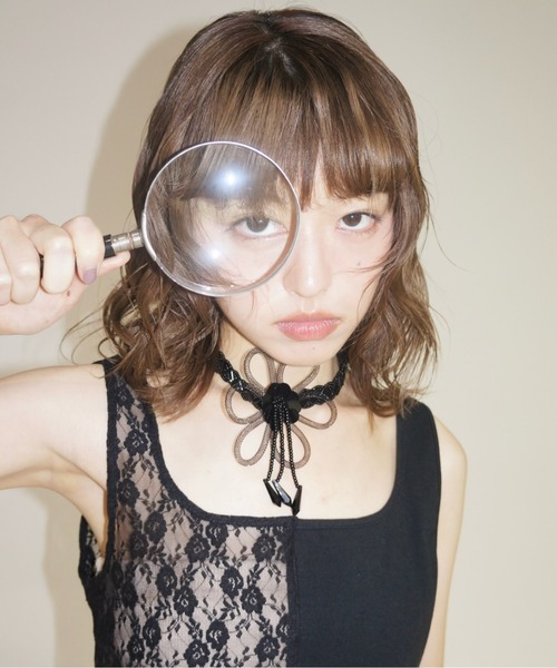 musubore(ムスボレ)の「【 select 】flower beads choker / フラワービーズチョーカー(チョーカー・レディース・ブラック・FREE)」の22枚目の写真