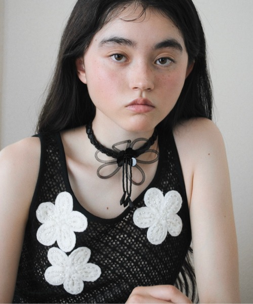 select 】flower beads choker / フラワービーズチョーカー
