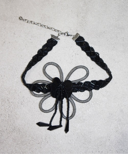select 】flower beads choker / フラワービーズチョーカー