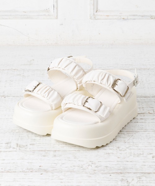 更に更に値下げ❗️【美品】INGEBORG スェードのサンダル ラウンドシェイプスリングサンダル（350IS137－7820