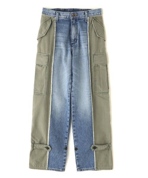 Wrangler（ラングラー）の「(Wrangler)リメイクカーゴデニムパンツ 