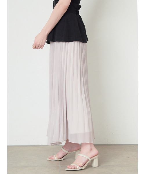 SNIDEL（スナイデル）の「ペプラムスイッチングスカート（スカート・レディース・アイボリー/ブラック/グレー・0/1）」の6枚目の写真