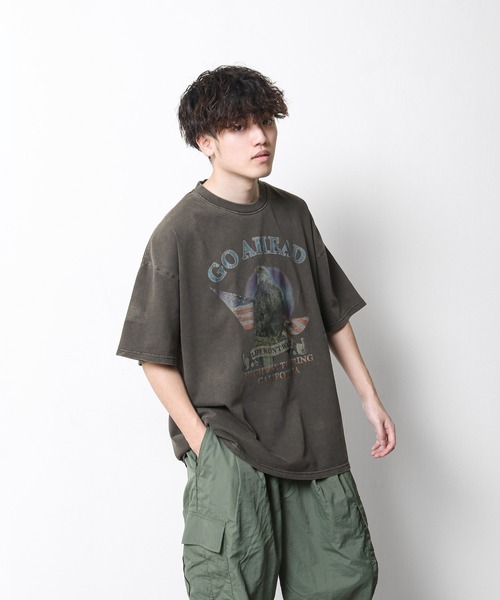 セール】【_gram.】 ピグメント加工 90s ロックTシャツ / バンドT