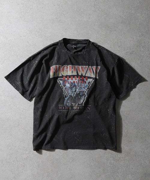 セール】【_gram.】 ピグメント加工 90s ロックTシャツ / バンドT