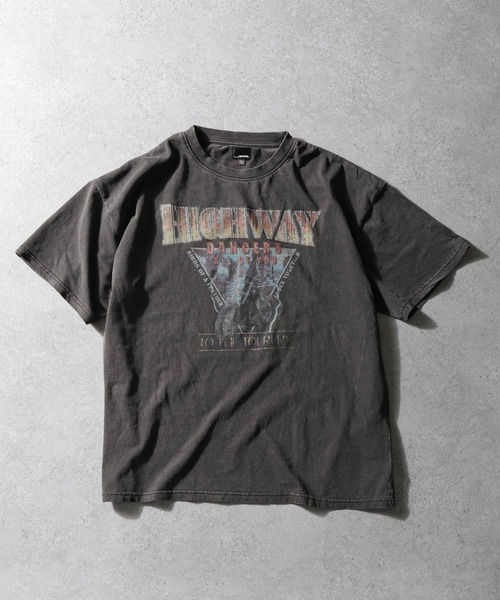 セール】【_gram.】 ピグメント加工 90s ロックTシャツ / バンドT