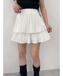 PHILLY | 【PHILLY】2段フリルプリーツミニスカート(スカート)