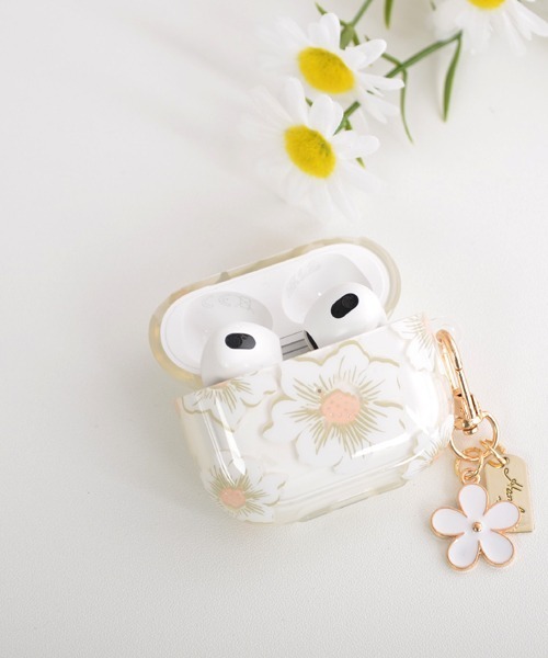 Mayree（メイリー）の「【float】フラワーデザイン エアポッズ/エアポッズプロ ケース カバー【AirPods 第1世代/第2世代/第3世代/第4世代/pro/pro2】（ヘッドフォン/イヤホン・レディース・その他2/その他1・D/C/A/B/E）」の6枚目の写真