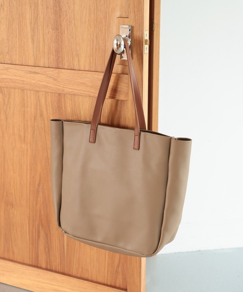 GLOBAL WORK（グローバルワーク）の「軽量ジャストポケット/2Room トート/115586（トートバッグ・メンズ・グレー/ブラック/ベージュ/ネイビー/アイボリー/ブラック系その他・FREE）」の5枚目の写真