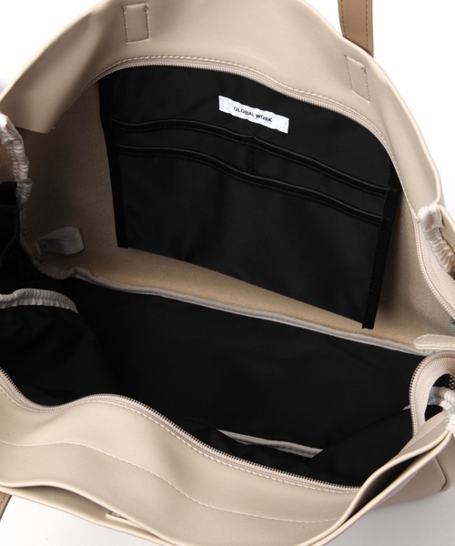 GLOBAL WORK（グローバルワーク）の「軽量ジャストポケット/2Room トート/115586（トートバッグ・メンズ・グレー/ブラック/ベージュ/ネイビー/アイボリー/ブラック系その他・FREE）」の17枚目の写真