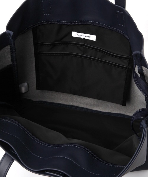 GLOBAL WORK（グローバルワーク）の「軽量ジャストポケット/2Room トート/115586（トートバッグ・メンズ・グレー/ブラック/ベージュ/ネイビー/アイボリー/ブラック系その他・FREE）」の11枚目の写真