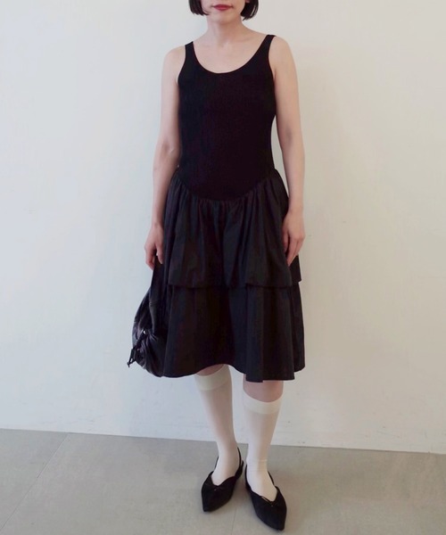 SORIN（ソリン ）の「Sheer Rib Sleeveless Midi Dress