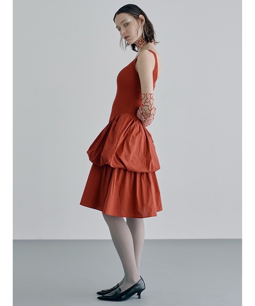 SORIN(ソリン )の「Sheer Rib Sleeveless Midi Dress(ワンピース・レディース・ミント/ボルドー/ブラック・38)」の12枚目の写真