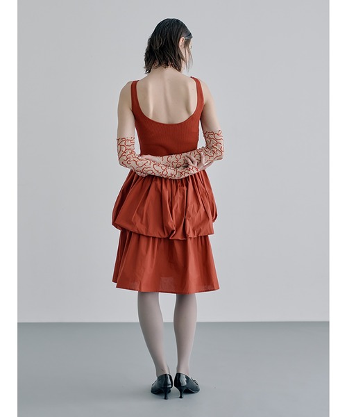 【BAON】Naoya Shirring Layered Sleeveless Midi One Piece Eco Essentials Spliced One Piece – Sea Level US