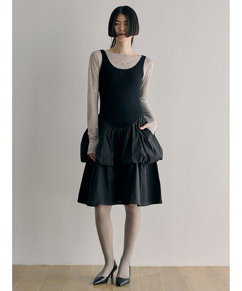 ワンピース sorin SORIN（ソリン ）の「Sheer Rib Sleeveless Midi Dress（ワンピース