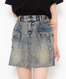 PUNYUS | デニムカーゴミニスカート(デニムスカート)