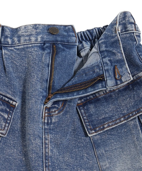 PUNYUS(プニュズ)の「デニムカーゴミニスカート(デニムスカート・レディース・ブルー/ライトブルー・4/3/2/1)」の18枚目の写真