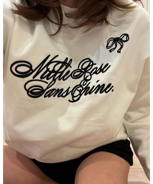 epine（エピヌ）の「ribbon Nulle rose sans epine sweat（スウェット・レディース・ホワイト×ピンク/ホワイト×ブラック/ピンク・FREE）」の18枚目の写真