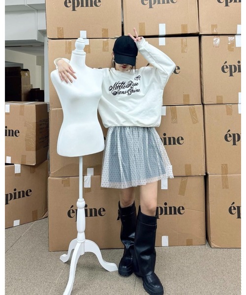 epine（エピヌ）の「ribbon Nulle rose sans epine sweat（スウェット・レディース・ホワイト×ピンク/ホワイト×ブラック/ピンク・FREE）」の20枚目の写真