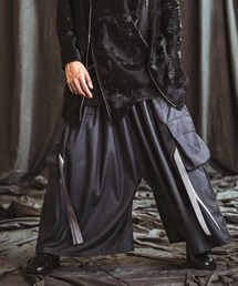 【NO ID.】Military Gather Baggy Trousers / ミリタリー ギャザー バギー トラウザーズ
