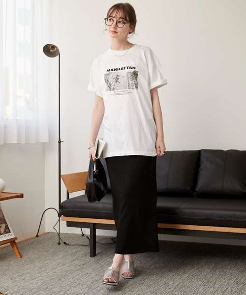 GALLERY DEPT.☆関税込☆リタッチ ダメージ フレンチ半袖Tシャツ オフィT／Tシャツ／半袖／ウォッシャブル／接触冷感／プレー