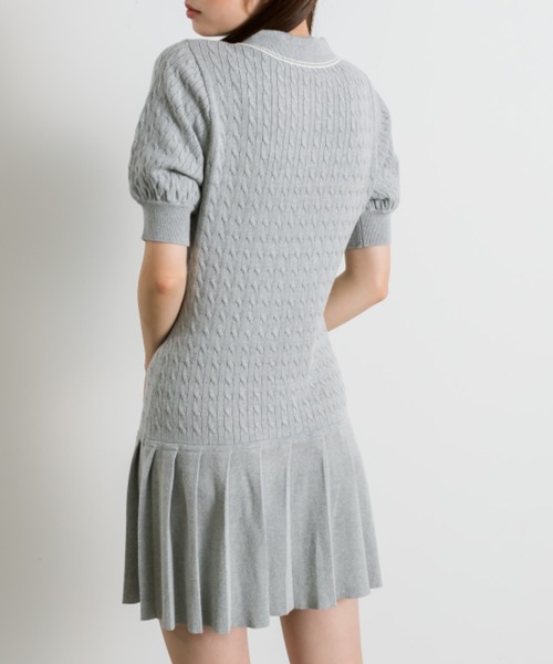 OLIVE des OLIVE(オリーブデオリーブ)の「ネコ刺繍ニットワンピ(ワンピース・レディース・トップグレー/ピンク/オフホワイト/ブラック・FREE)」の19枚目の写真
