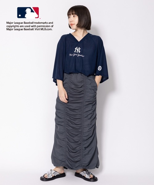 LEPSIM(レプシィム)の「MLB シアープリント5分袖T 127581(Tシャツ/カットソー・レディース・オフホワイト/ホワイト/ネイビー・FREE)」の13枚目の写真