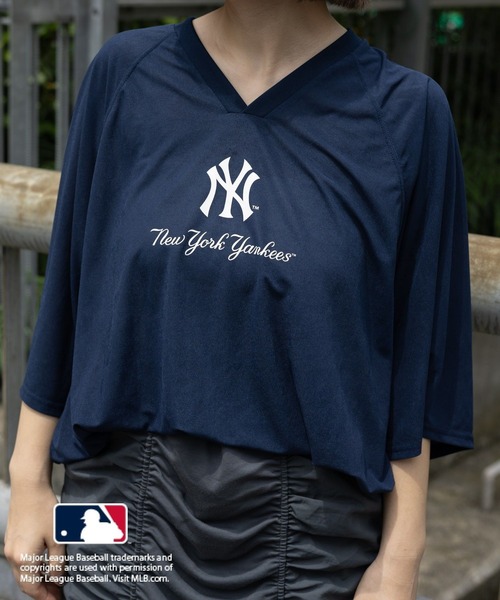 LEPSIM(レプシィム)の「MLB シアープリント5分袖T 127581(Tシャツ/カットソー・レディース・オフホワイト/ホワイト/ネイビー・FREE)」の14枚目の写真