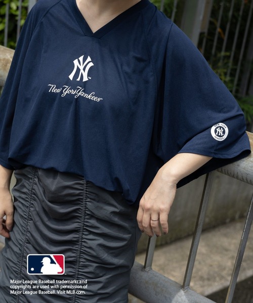LEPSIM(レプシィム)の「MLB シアープリント5分袖T 127581(Tシャツ/カットソー・レディース・オフホワイト/ホワイト/ネイビー・FREE)」の15枚目の写真