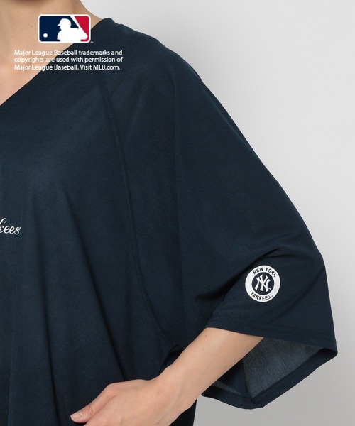 LEPSIM(レプシィム)の「MLB シアープリント5分袖T 127581(Tシャツ/カットソー・レディース・オフホワイト/ホワイト/ネイビー・FREE)」の9枚目の写真