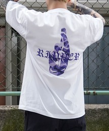 RIPPER（リッパー）の「【RIPPER】カモフラフィンガー Tシャツ / Camouflage Finger T-Shirt（Tシャツ/カットソー）」